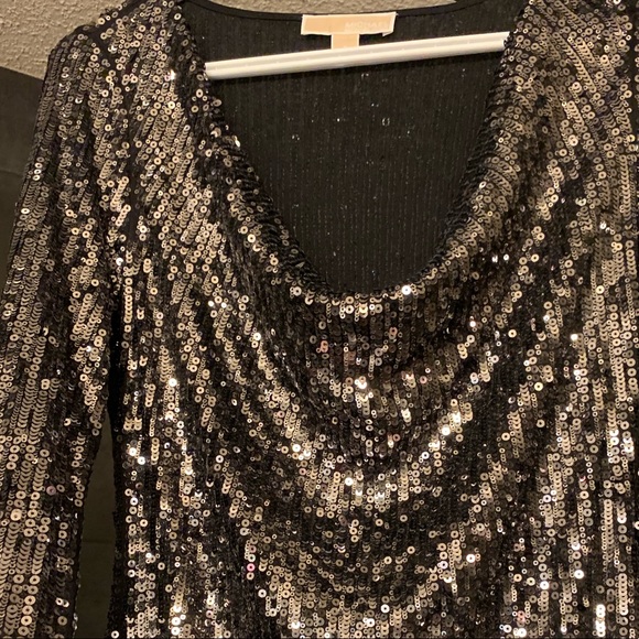 Micheal Kors long sleeved Sequin dress - Picture 2 of 3